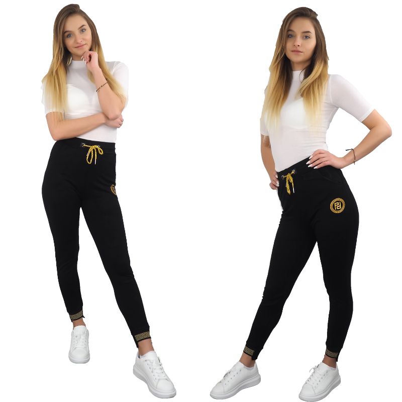 Spodnie dresowe damskie 1 szt. czarny S/M