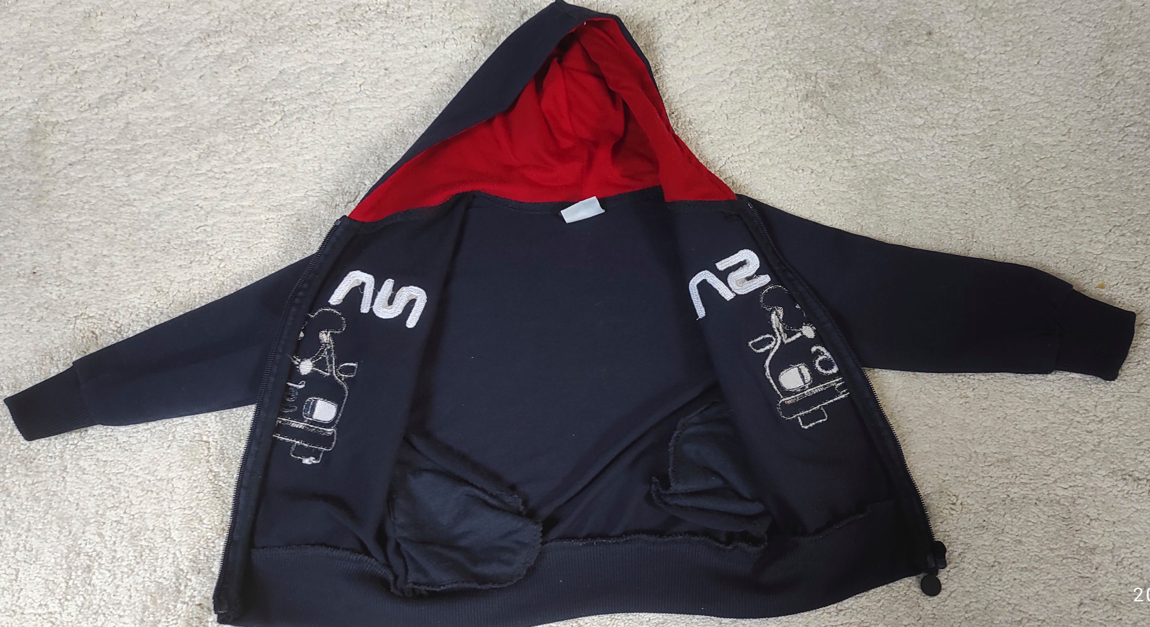 Bluza dziecięca F26 NASA z misiem granatowa r 86/92