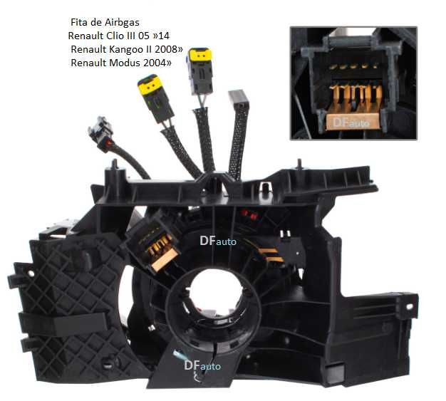 Fita de Airbag   volante Renault Clio III Kangoo II Modus ( Buzina)