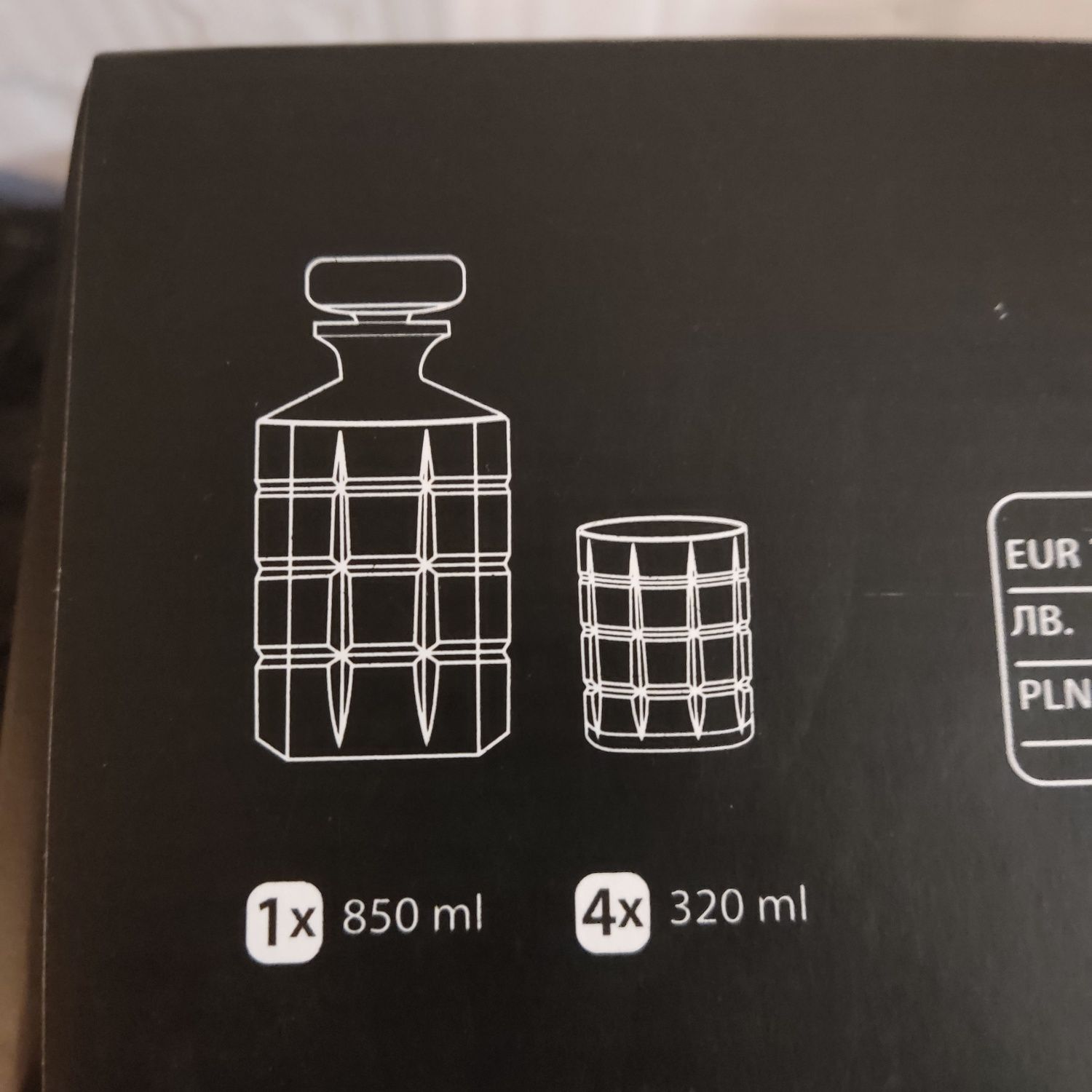 Karafka komplet szklanek nowa