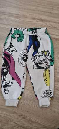 Spodnie dresowe Zara r.98 Marvel