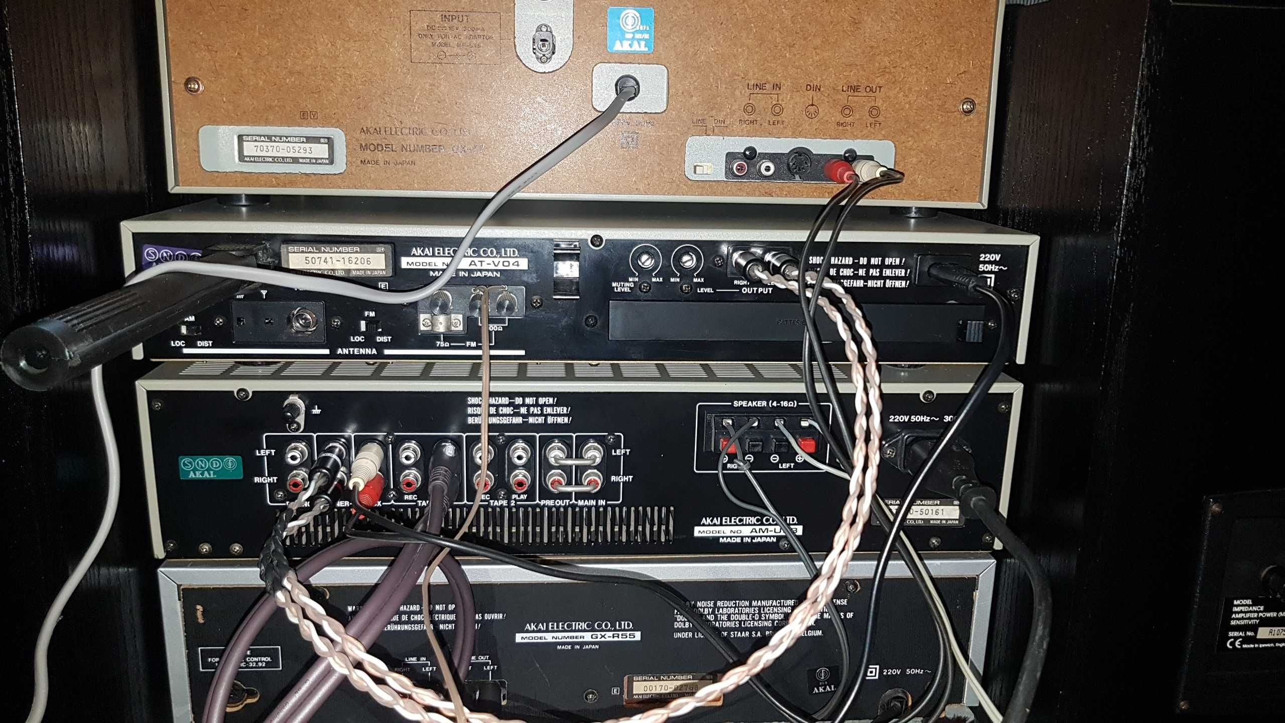 Комплект Akai GX-77+AT-V 04+AM-U33+ GX-R 55 made in Japan