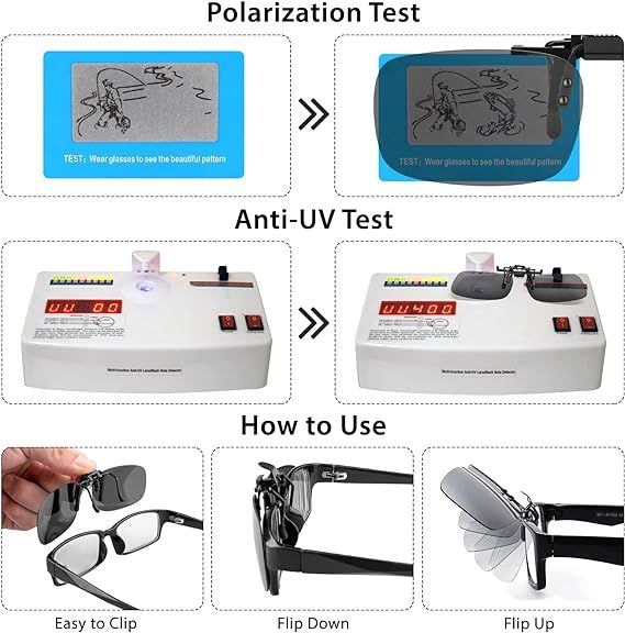 splaks 2szt polaryzacyjne  przypinane okulary przeciwsłoneczne