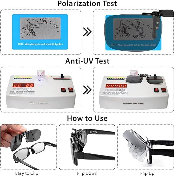 splaks 2szt polaryzacyjne  przypinane okulary przeciwsłoneczne