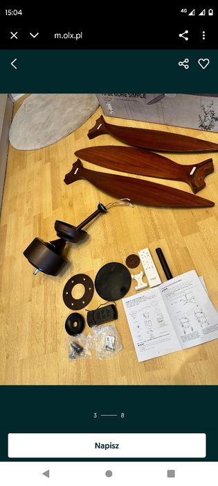 Потолочний, стельовий вентилятор