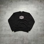 MĘSKA PREMIUM Bluza Diesel CO Industry Haft Logo Czarna Bawełna Luxury