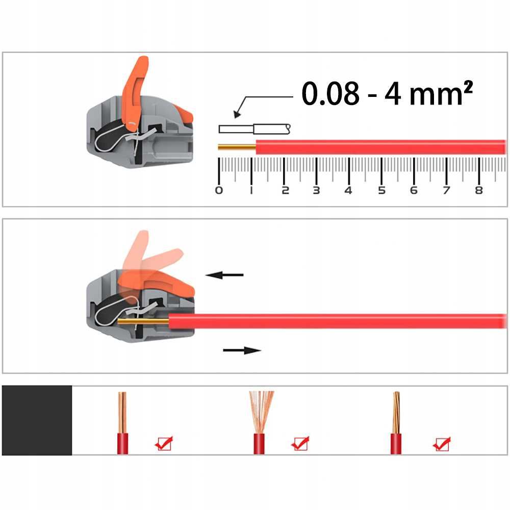 Szybkozłączka QUICK CONNECTOR zestaw 50 sztuk