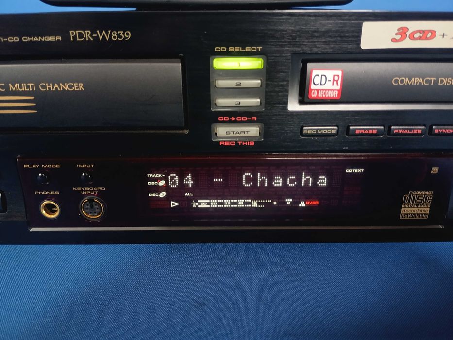 leitor/gravador de cds PIONEER PDR-W839 c/comando original