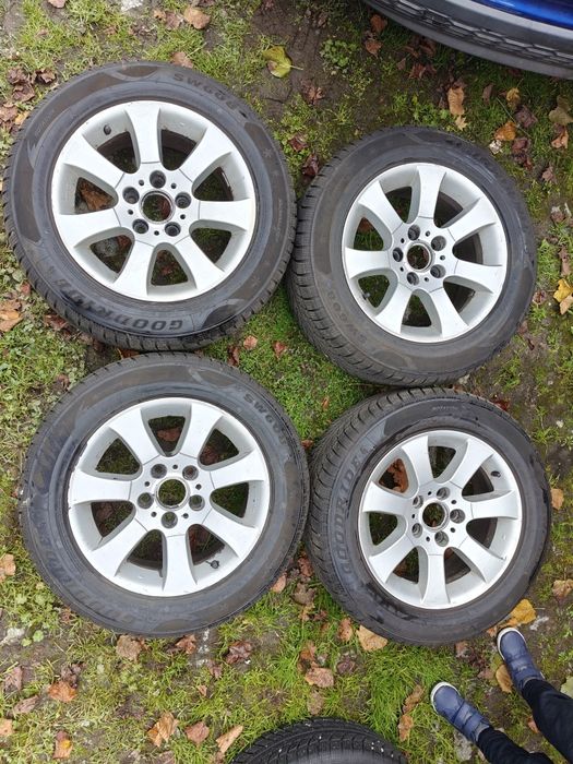 Felgi do BMW z prawie nowymi oponami zimowymi 225/55 r16 DOT24 e46 E90