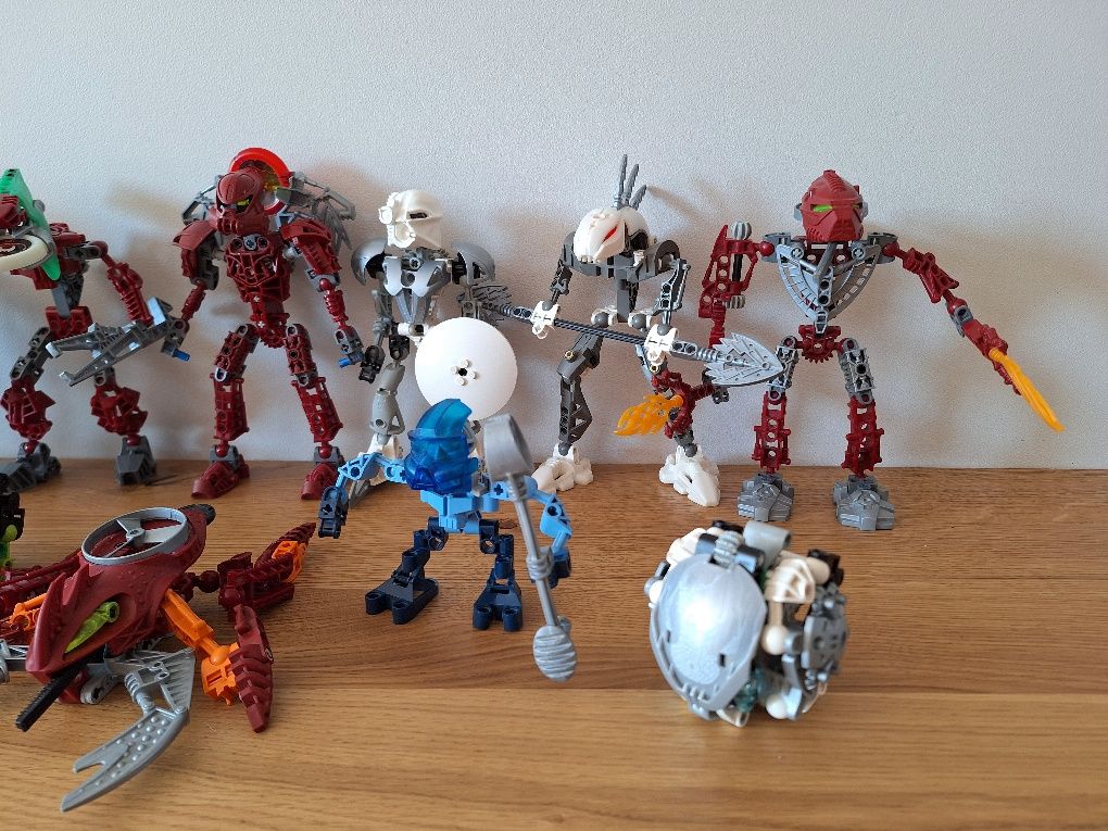 LEGO Bionicle Toa Matoran Bohrok Rahkshi Vahki 13 zestawów figurek