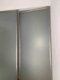 Portas de inox e vidro