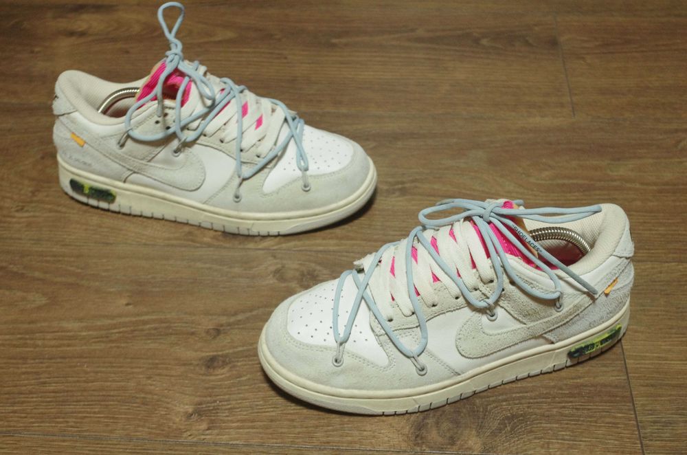 Кроссовки Nike Dunk Low Off-White Lot 38 DJ0950-113 оригінал 40,5 розм