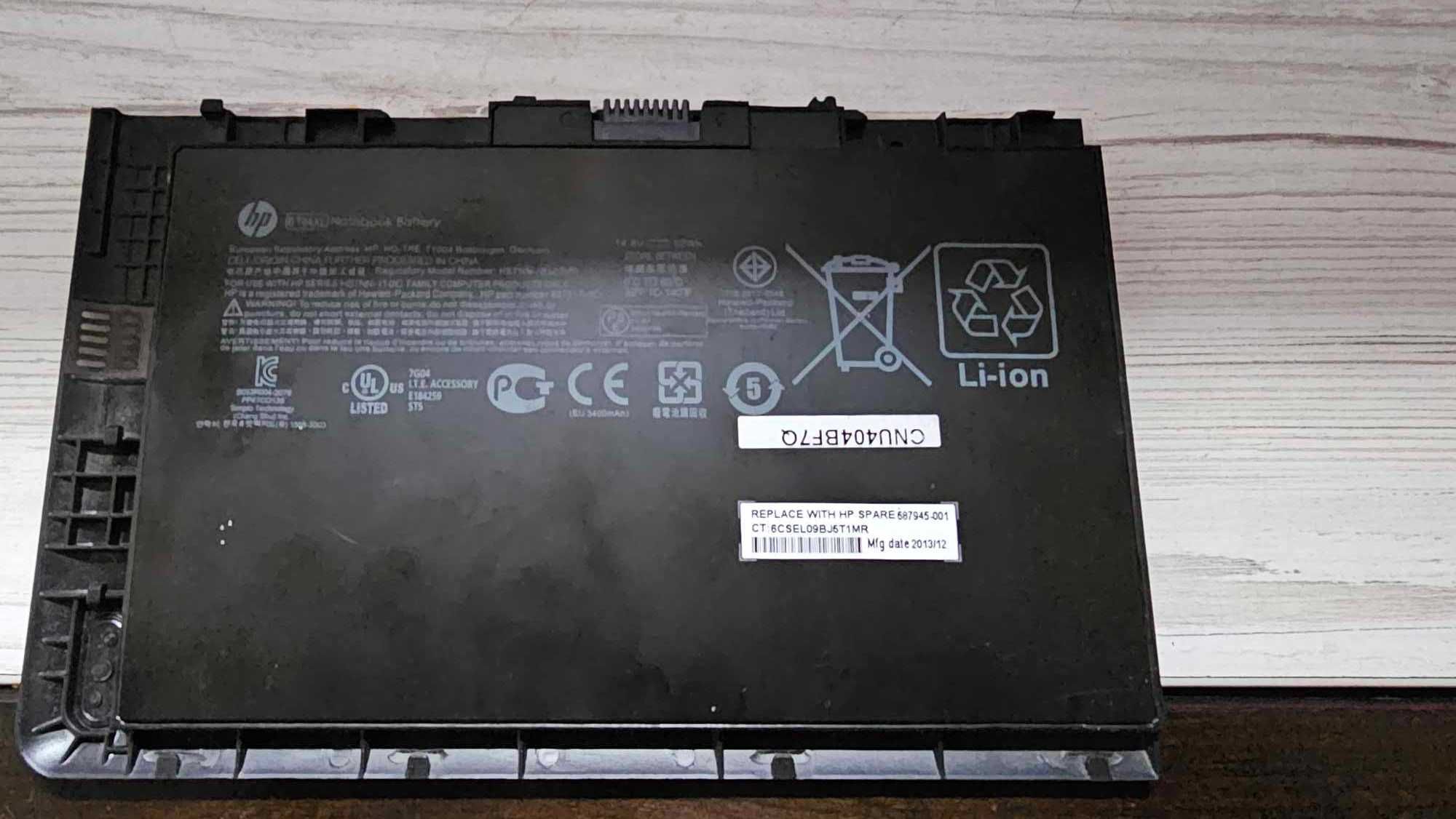 Акумулятор для ноутбука BT04XL б.у робочий , (HP Folio 9470M 9480M)