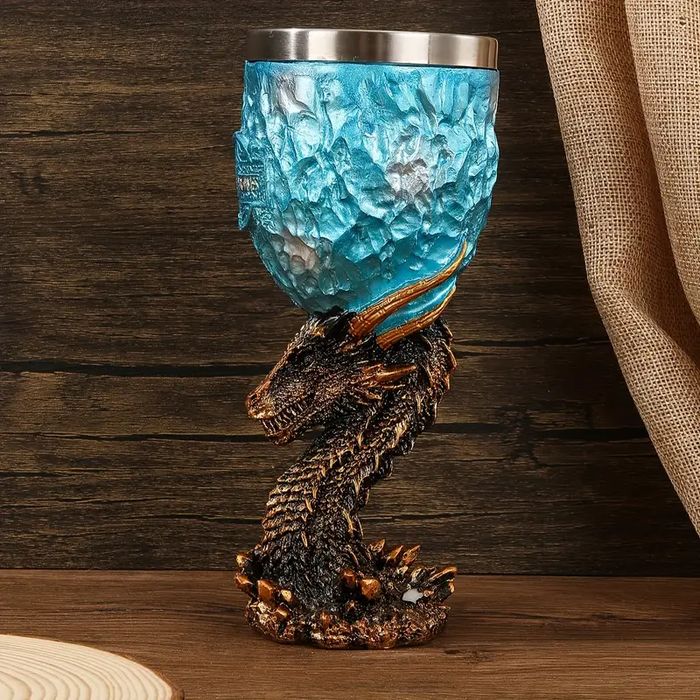 Kielich smok z lodowym pucharem Games of Throne  Gra o Tron