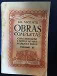 Livro Obras  Completas Gil Vicente volume II