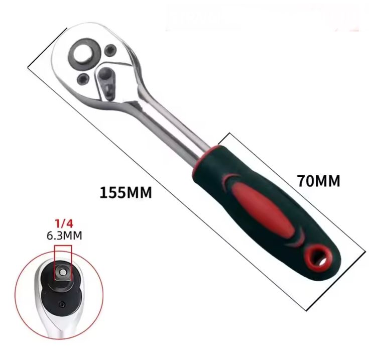 Міні Трещотка 1/4 торцевий гайковий ключ із тріскачкою