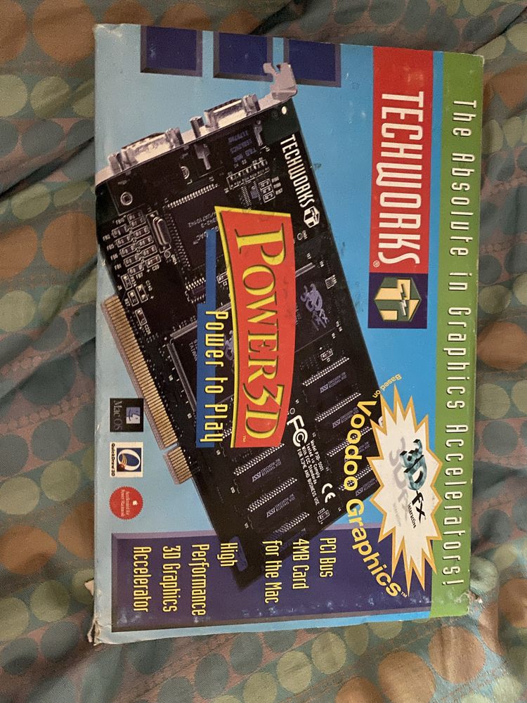 Akcelerator VooDoo 3D 4mb nowa w boxie, pudełko grafika Voo Doo 1 4 mb