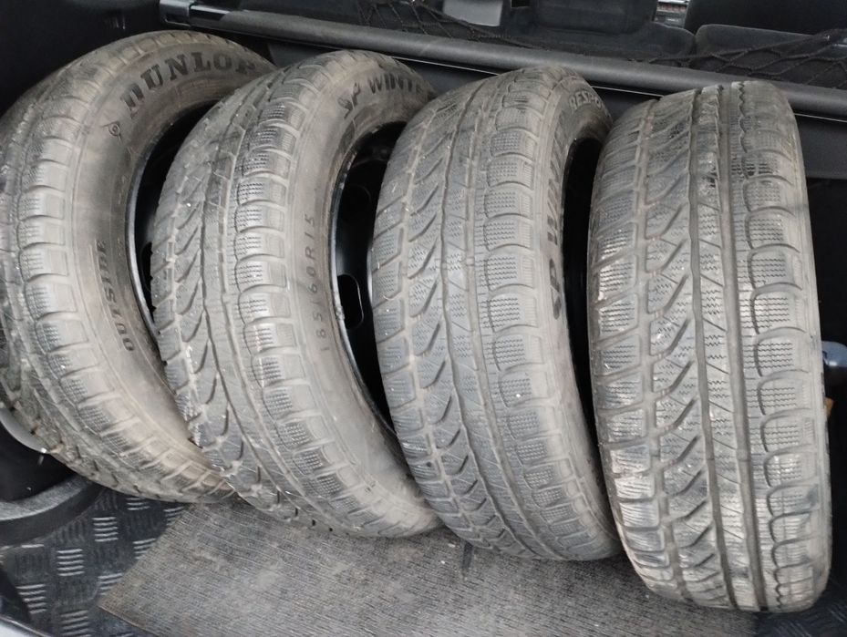 4 szt opon 185/60r15 Dunlop bieżnik 7mm