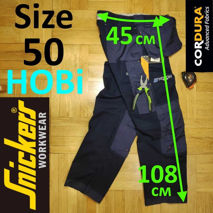 НОВі 50 розм. Snickers CORDURA з кишенями навісними і для наколінників