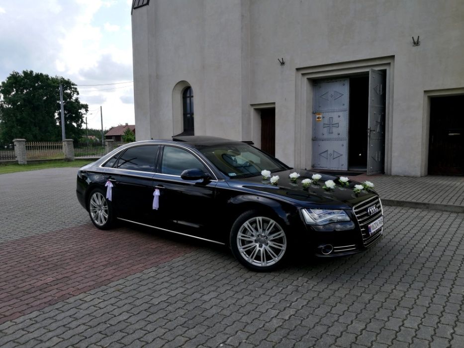 Auto do ślubu, auto ślubne na wesele, samochód weselny, Audi A8