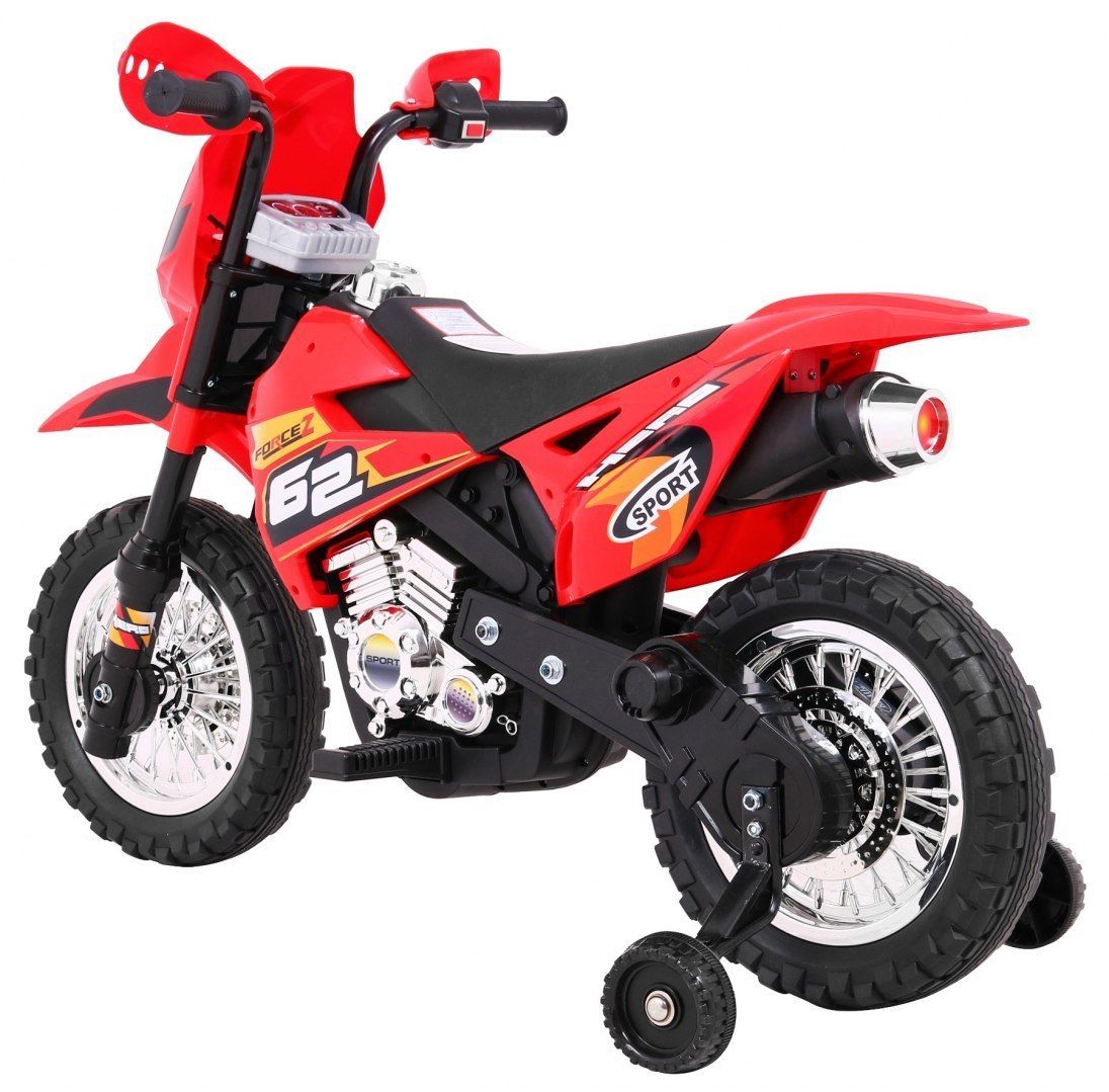 Motorek Motor elektryczny na akumulator dla dzieci CROSS Czerwony