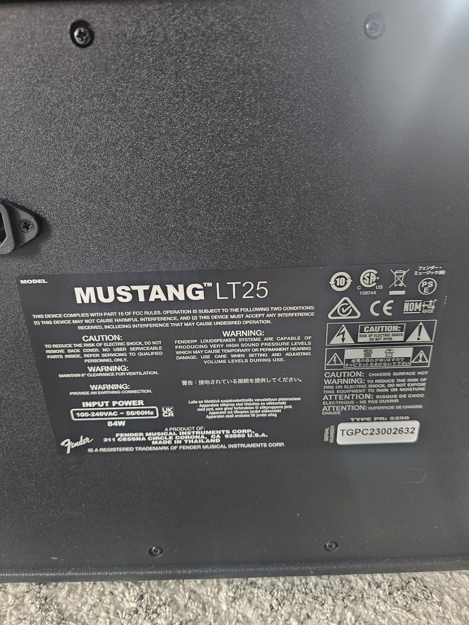 Wzmacniacz gitarowy Mustang LT25 - kabel gratis