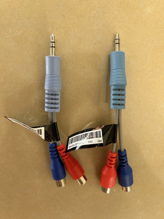 Adaptery minijack - 2 RCA (chinch) 2 sztuki