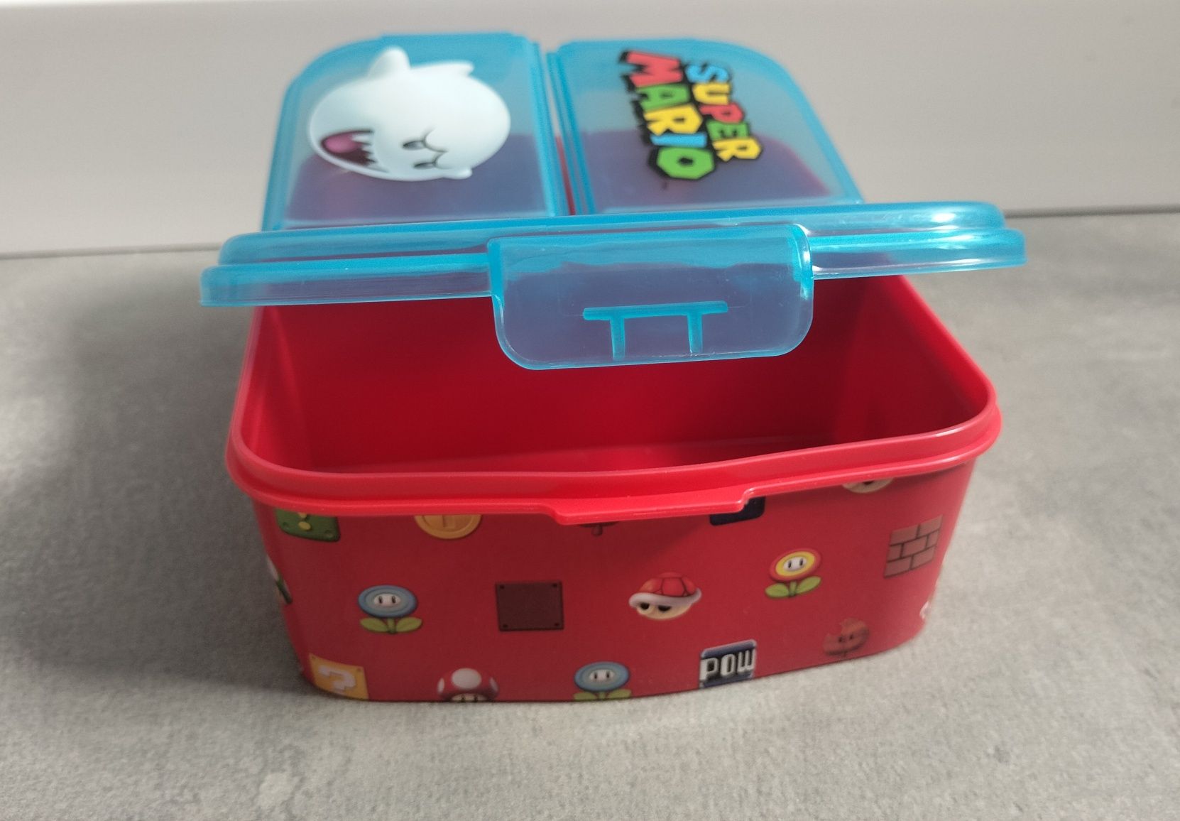 Śniadaniówka /Lunch box /Pudełko na kanapki z przegródkami Super Mario