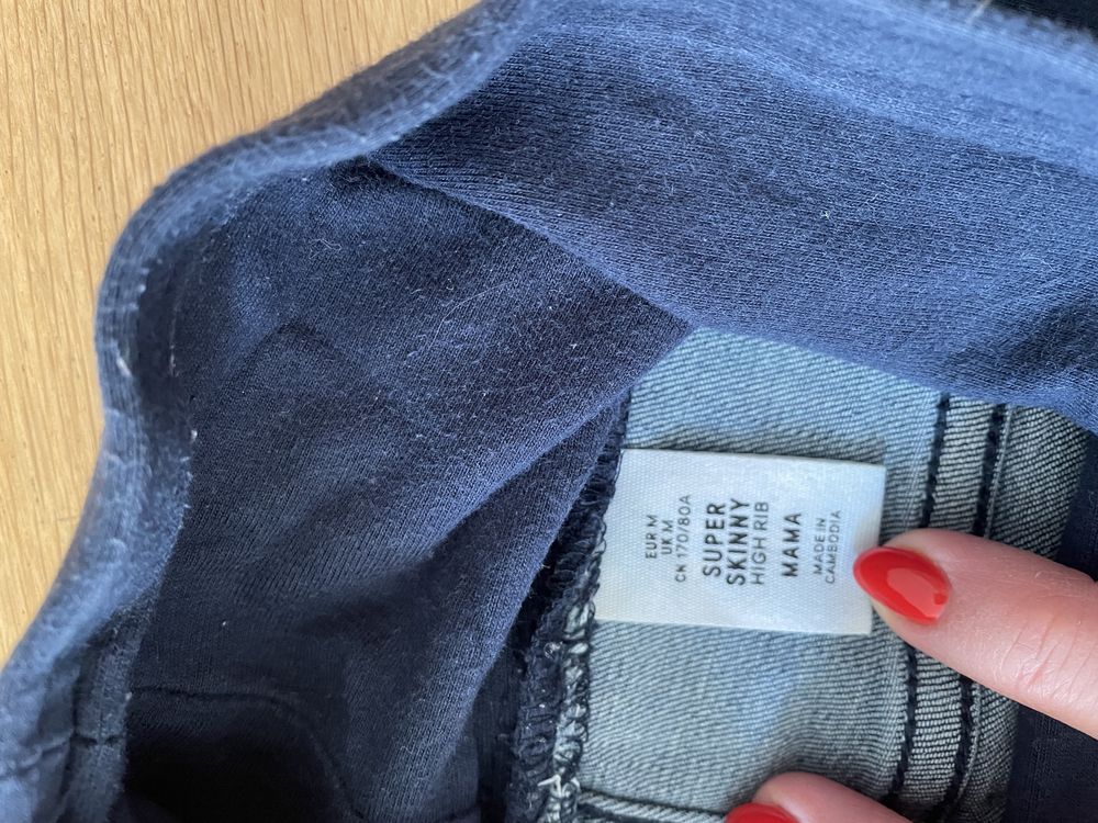 Spodnie ciążowe H&M mama r. M 38 jeansy