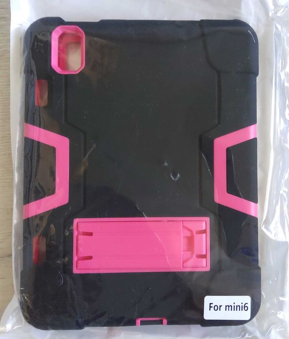 Etui Obudowa Pokrowiec na Tablet iPad Mini 6 8.3" Pancerny Czarny Róż