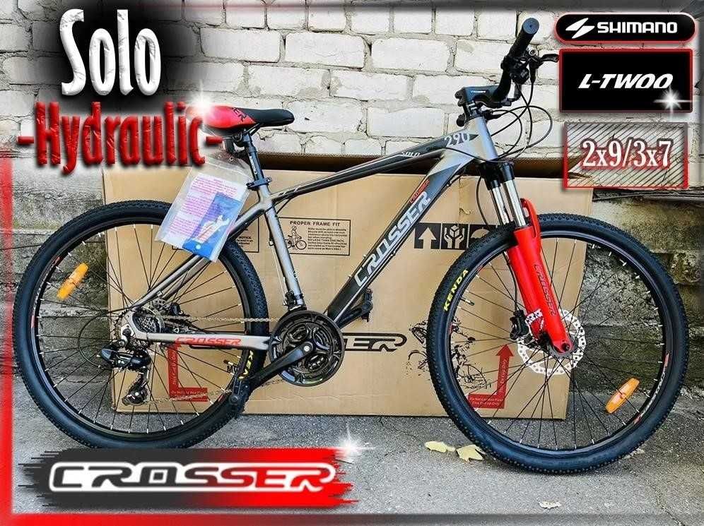 Горный алюминиевый велосипед 26/27.5 Crosser Solo Shimano ГИДРАВЛИКА