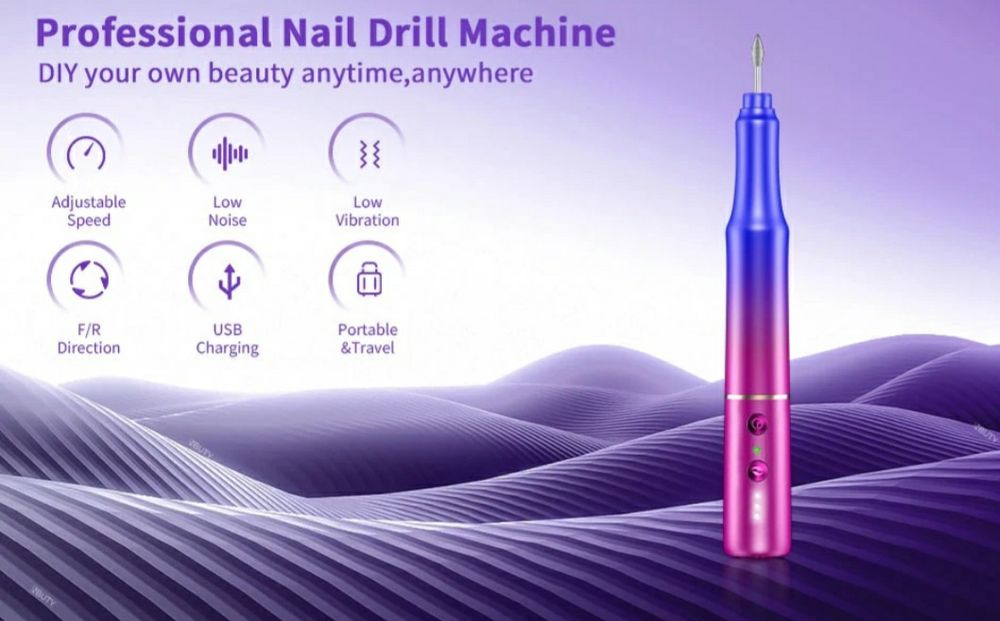 Ручка-фрезер для ногтей INBUTY 30000об. БЕЗ ПРОВОДНАЯ.Профи.Брэнд.