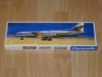 Samolot model Caravelle 1:100 Veb Plasticart Antyk- Piękny