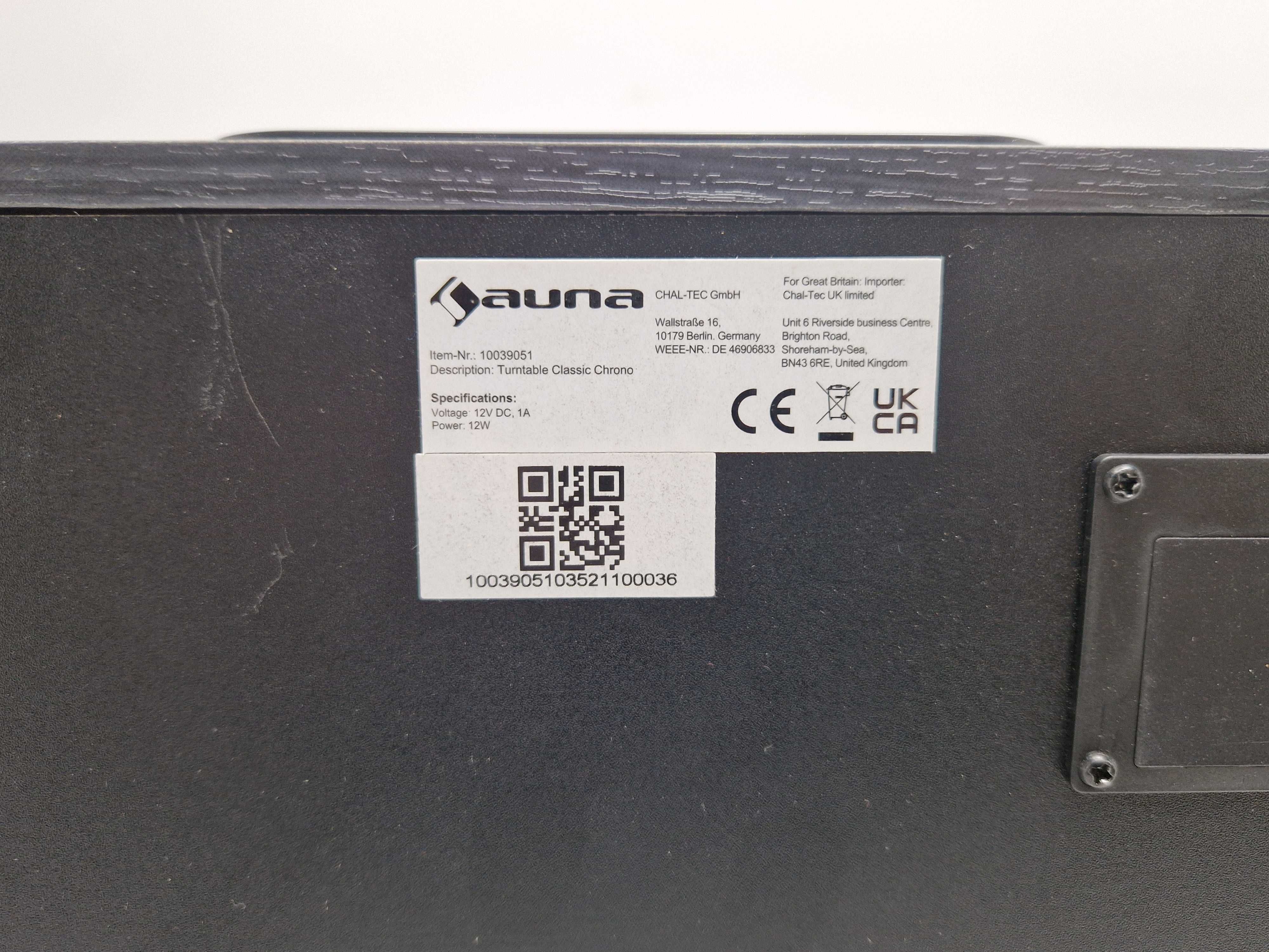 Auna 100 | 39051 Gramofon zegar bt głośnik