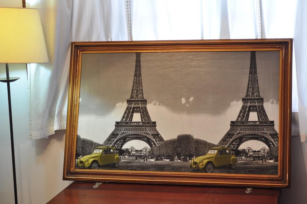 Quadro vintage 'Paris' (1.1m*70cms)