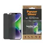 Szkło PanzerGlass Classic Fit prywatyzujące antybakteryjne na iPhone 1