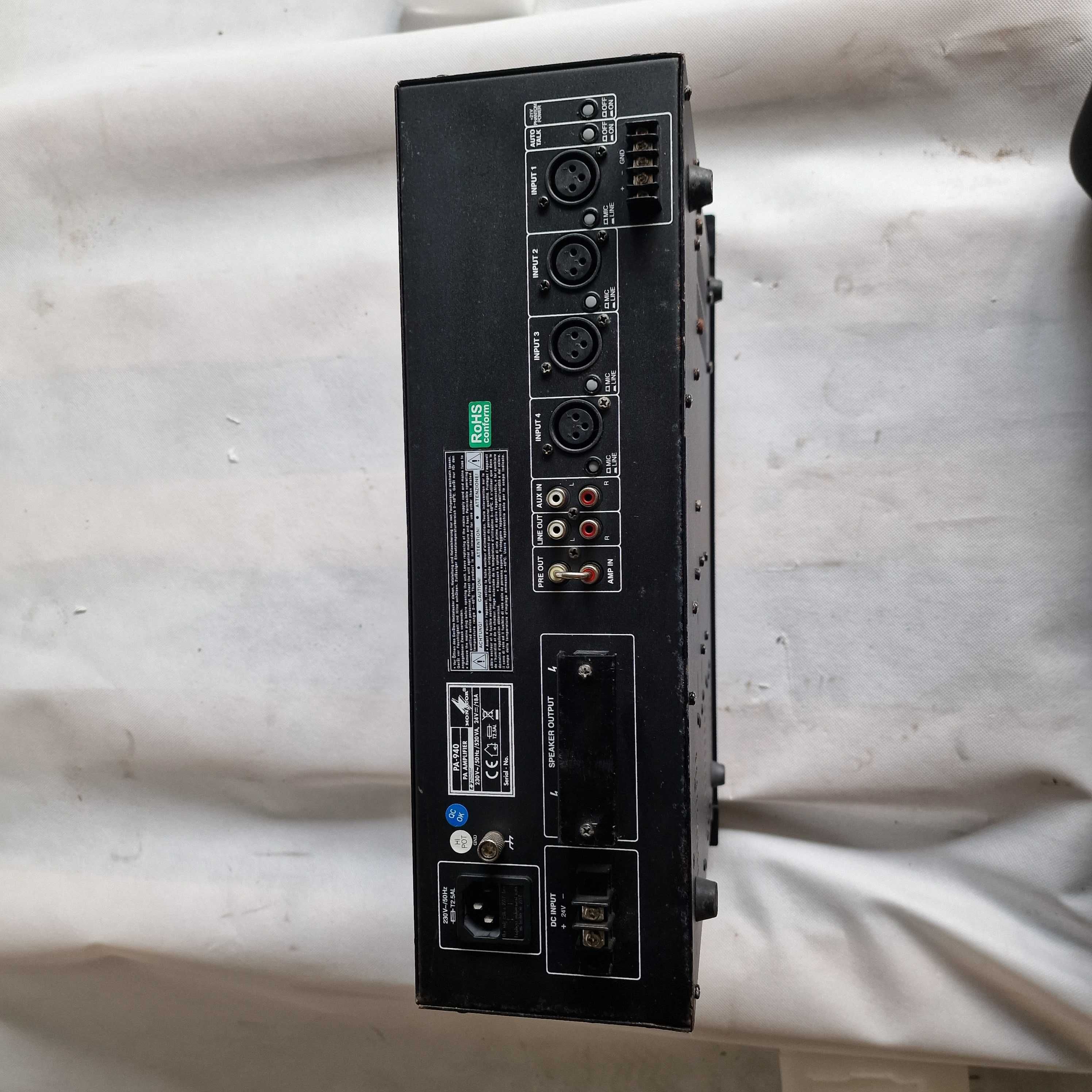 Wzmacniacz Monacor PA-900 ELA RMS 120 W