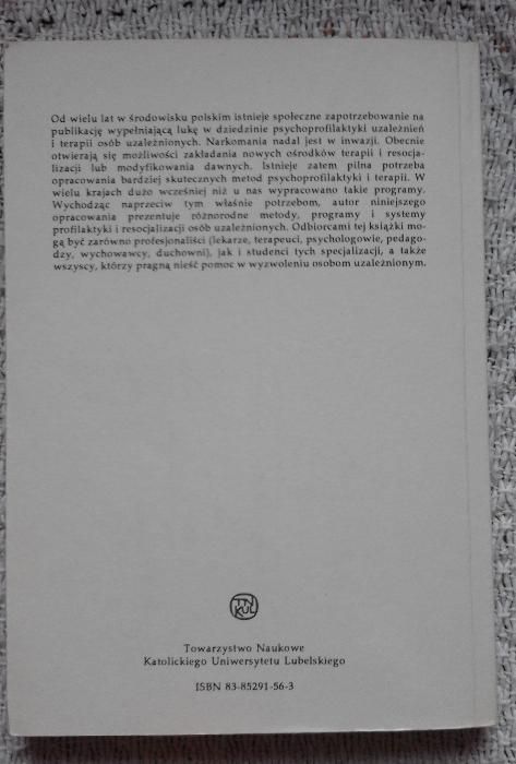 „Psychoprofilaktyka uzależnień oraz terapia i resocjalizacja Cekiera