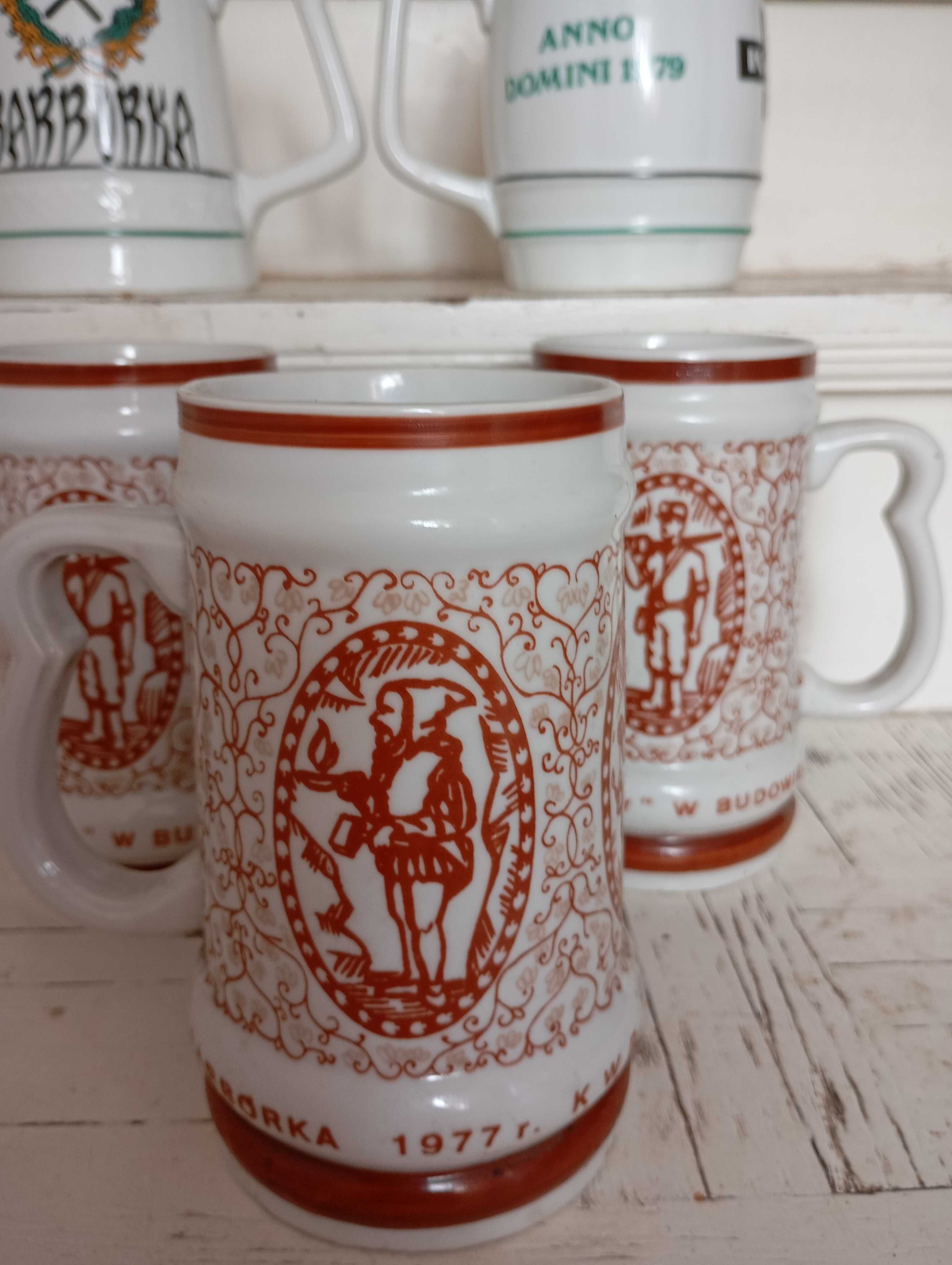 Kufle do piwa ceramiczne 5 szt