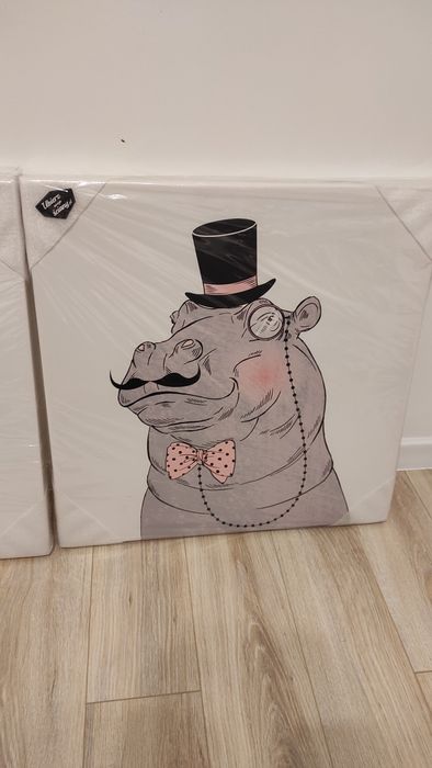 Obrazy na ścianę hipopotamy