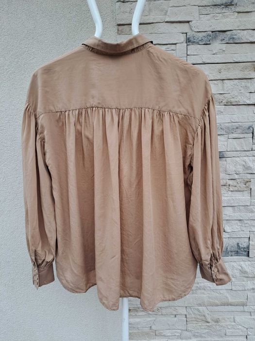 Koszula Lindex oversize kawa z mlekiem lyocell tencel XL XXL 46 48