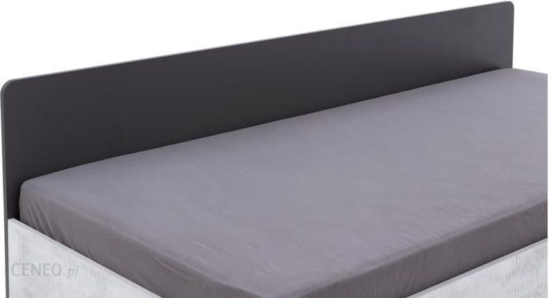 Łóżko jednoosobowe Tablo Agata Meble 90x200 szaro-białe