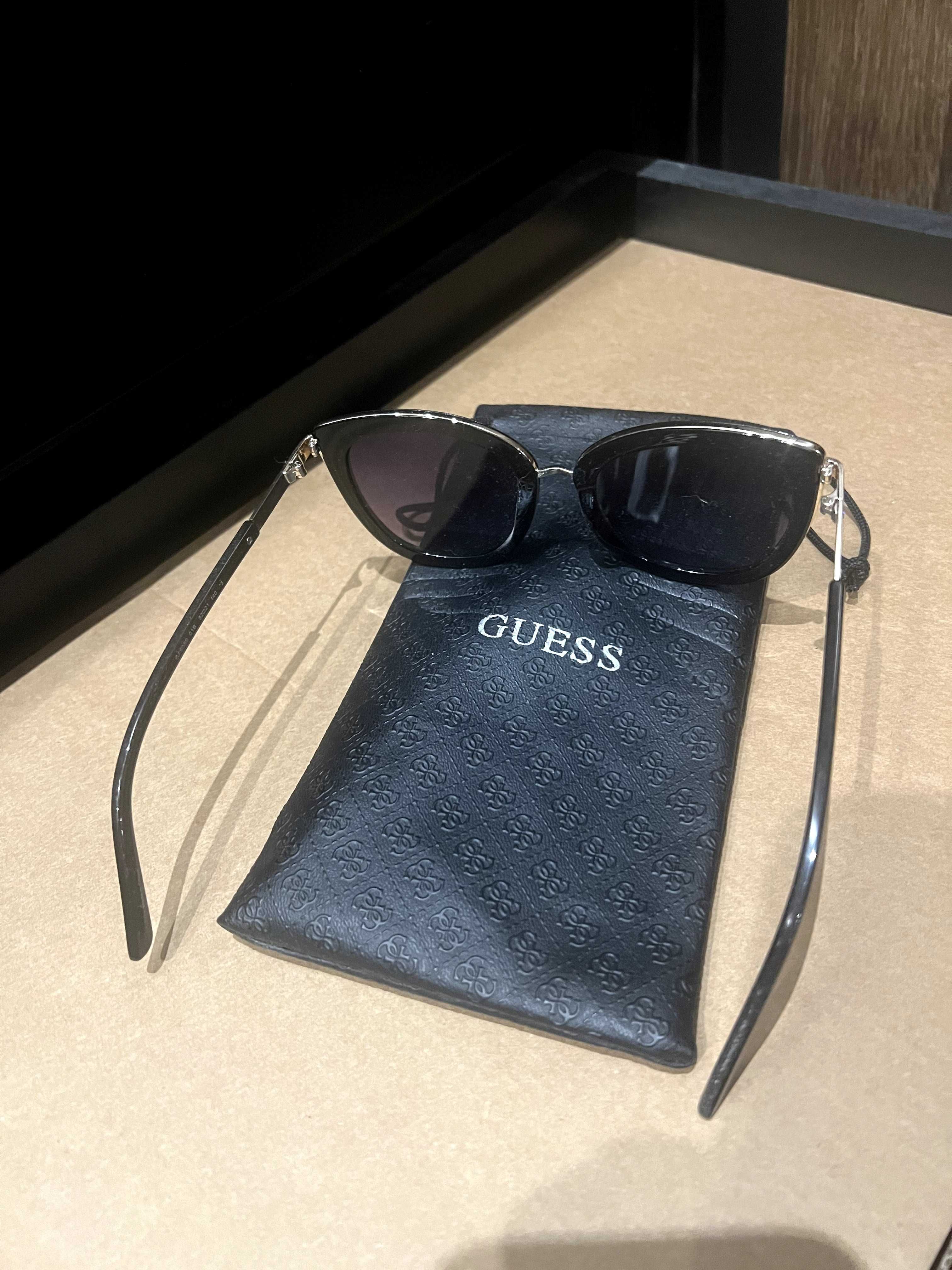 Солнцезахисні окуляри Guess Shiny Black/Gradient Smoke оригінал