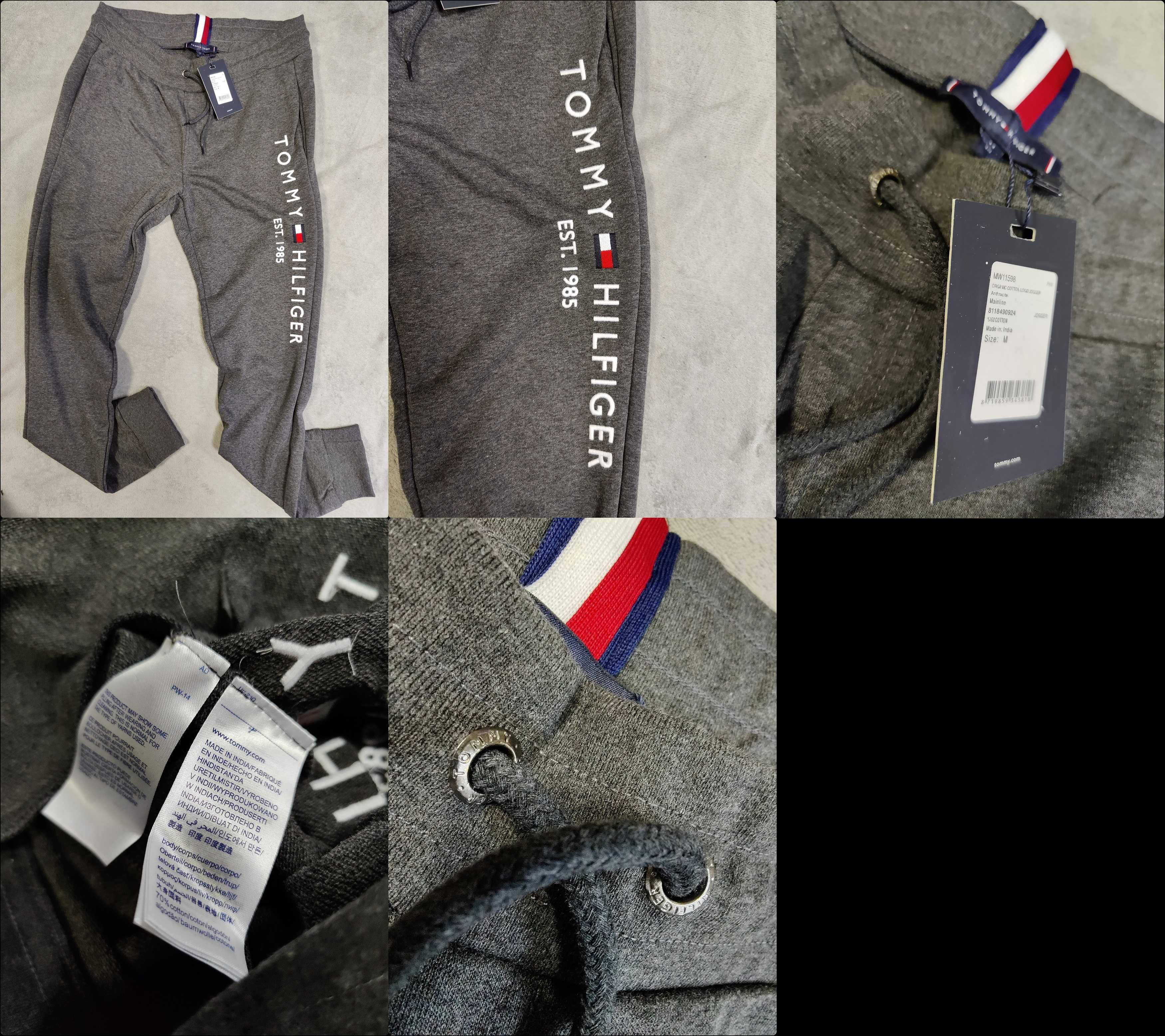 Spodnie Dresowe Tommy Hilfiger Dresy Wyszywane Outlet Premium TH