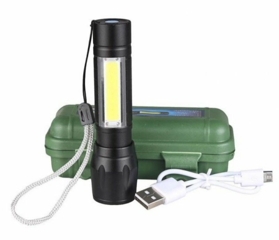Ліхтар акумуляторний BL-511 з боковою підсвіткою дуже яскравий Police