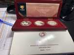 TRES MOEDAS DE 8€ DO EURO 2004 EM PRATA PROOF