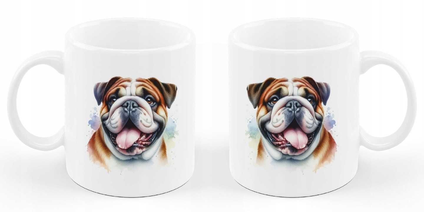 Kubek Pies Buldog Amerykański ceramika 330 ml