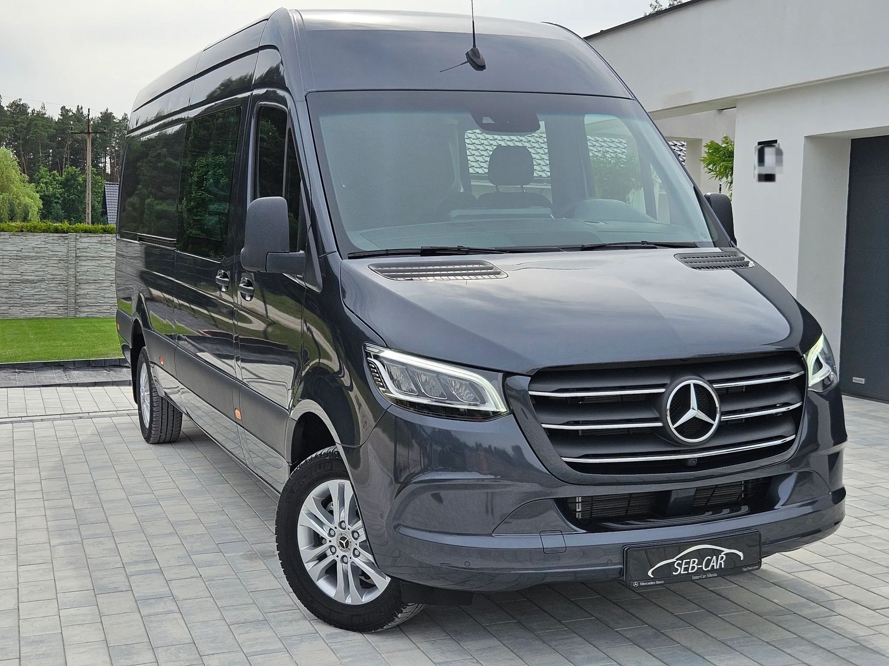 Mercedes-Benz SPRINTER 319CDI Brygadowy Automat Ledy MAX WERSJA SalonPL  Brygadowy 6-os Automat 319CDI Elektr. drzwi Ledy MBUX BLIS Od ręki FV