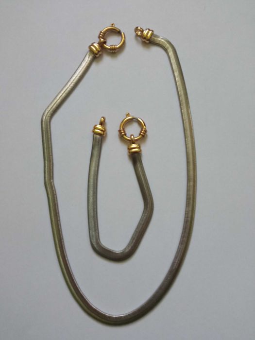 naszyjnik + bransoletka wężyk