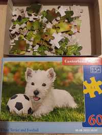 Puzzle White Terrier and Football